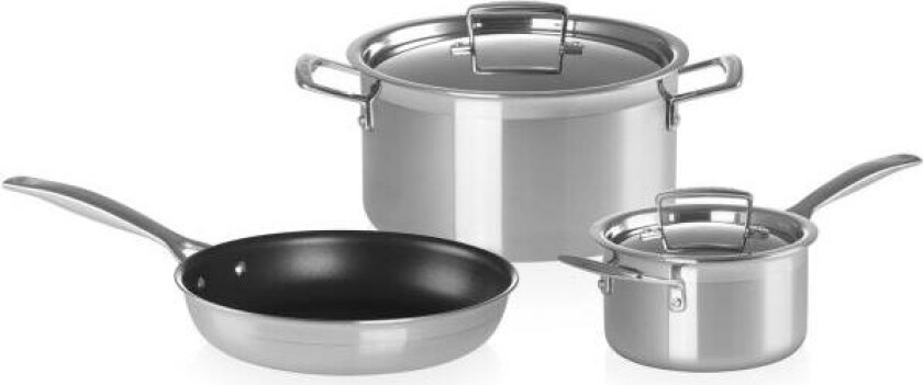 - 3-Ply gryte- og pannesett 3 deler
