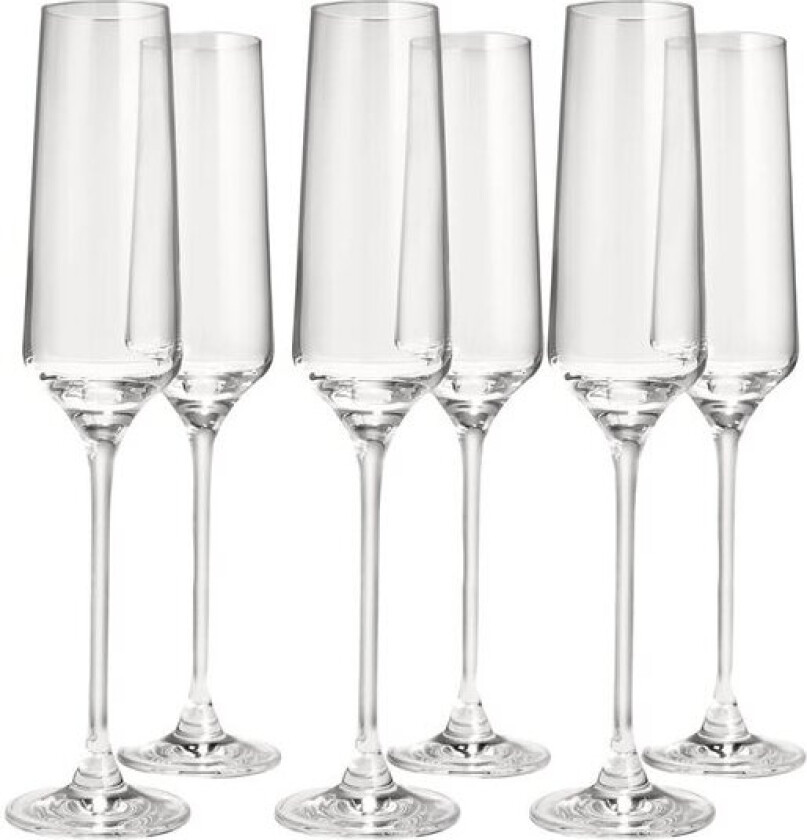 - Celebration champagneglass 19 cl 6 stk klar