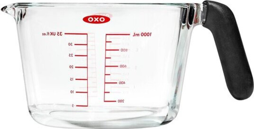 - Målebeger 1L glass