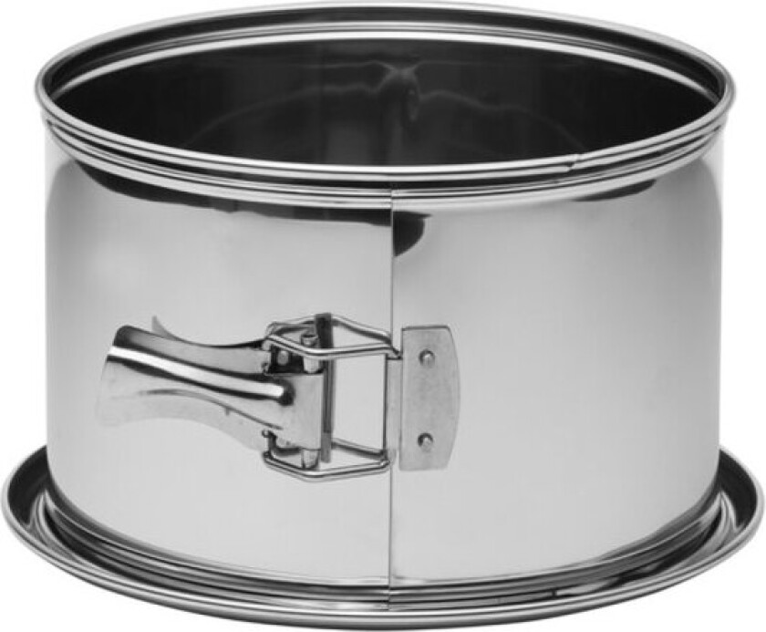- Steel Essentials springform høy kant 20 cm rustfritt stål