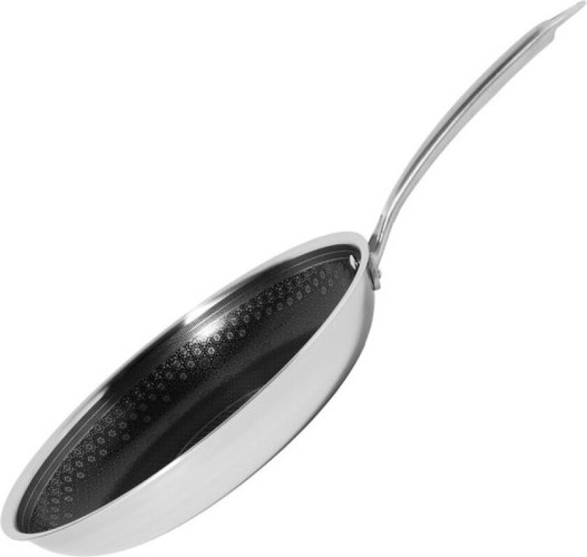 - Signerat stekepanne strukturert ståloverflate 28 cm rustfritt stål