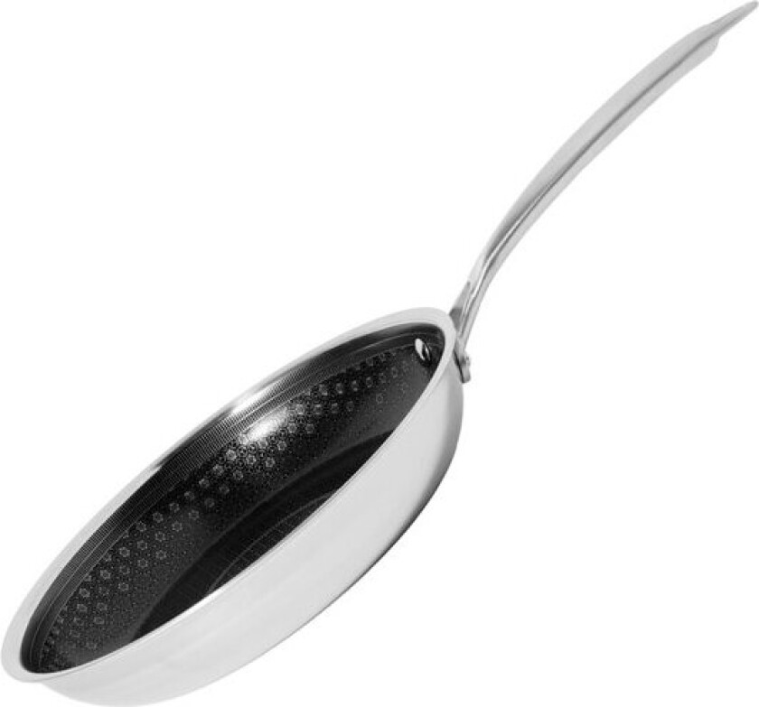 - Signerat stekepanne strukturert ståloverflate 24 cm rustfritt stål