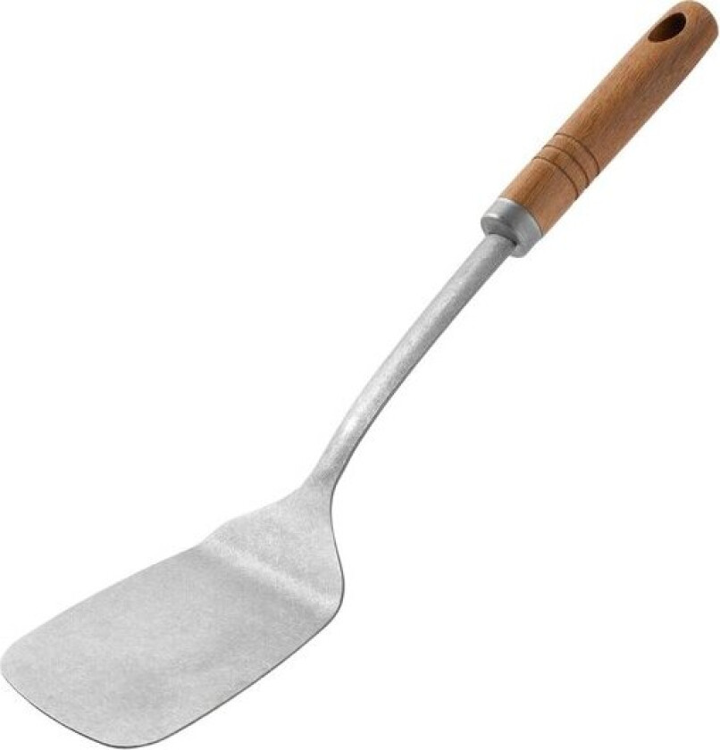 - Signerat stekespade 35 cm akasietre/børstet stål