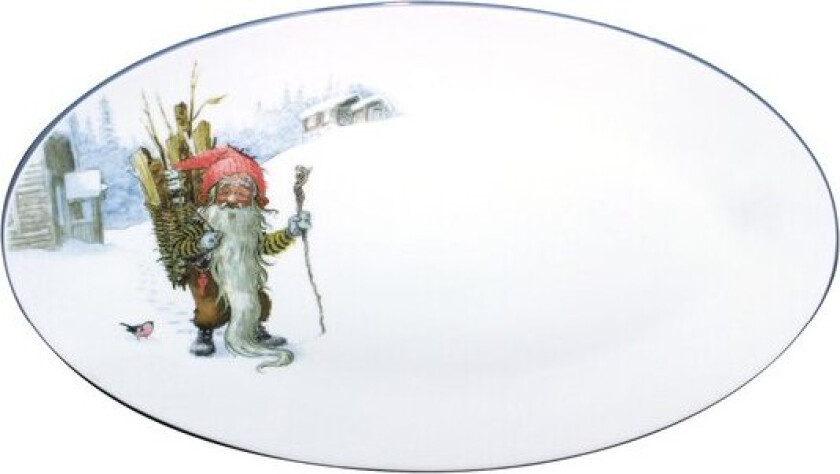 - Midthun Jul serveringsfat 36x24 cm hvit/multi