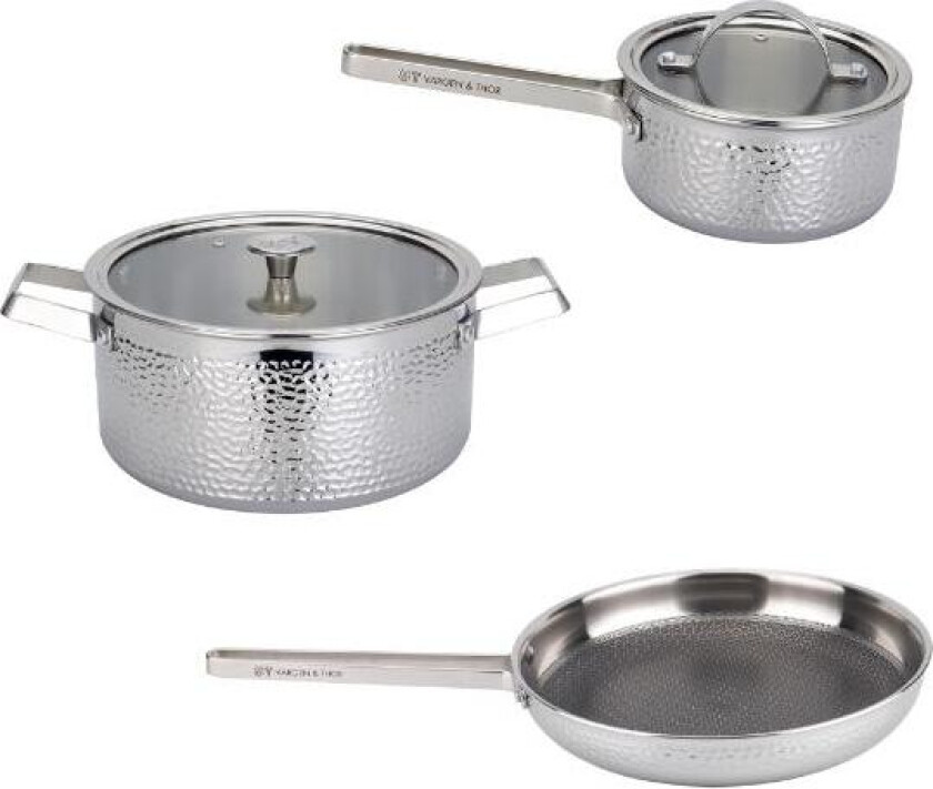 - KROMA.1 Teddy, Pixel, Modell MB grytesett 3 delar 1,6/4L 28 cm stål