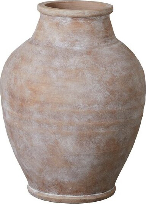 - Anna vase 40,5 cm antikk lys brun