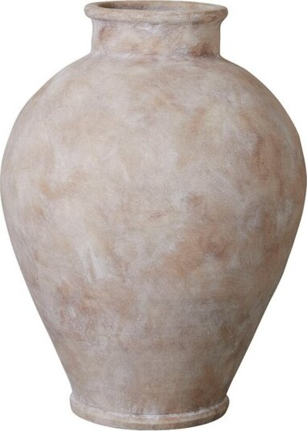 - Anna vase 48 cm antikk lys brun