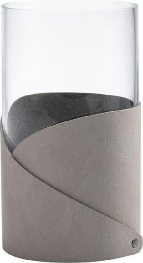 - Fold Nupo vase M 11x20 cm lys grå