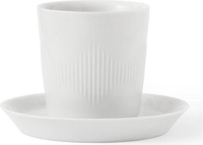 - Thermodan termokopp med tallerken 12 cl hvit