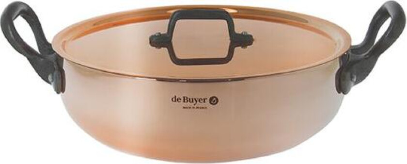 - Prima Matera sautépanne 4,9L 28 cm kobber/støpejern