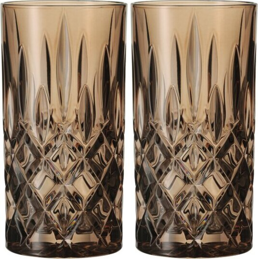 - Noblesse Colour longdrinkglass 39,5 cl 2 stk tobacco