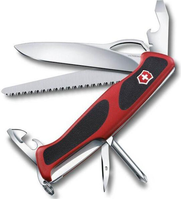 Bilde av - Ranger grip lommekniv 130mm 12 funksjoner rød