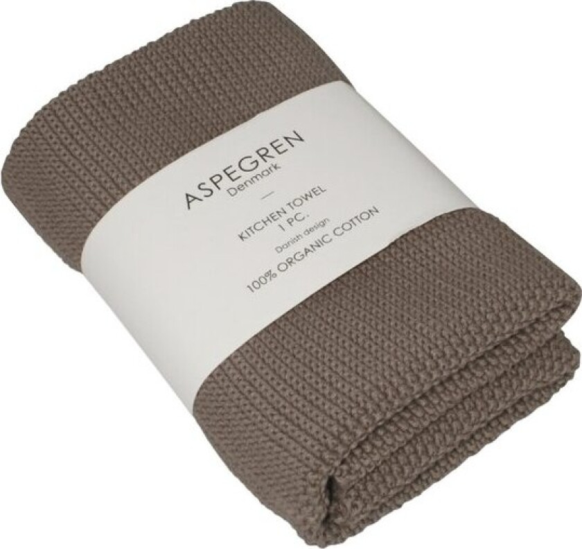 - Solid kjøkkenhåndkle 40x50 cm hazelnut