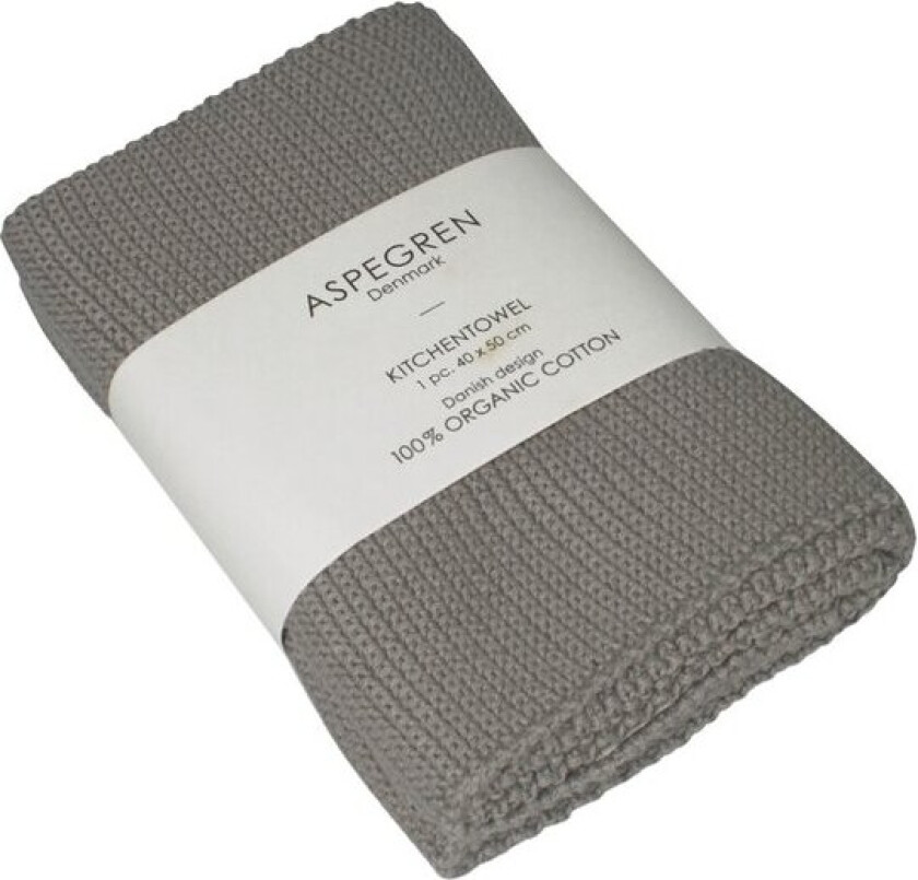 - Solid kjøkkenhåndkle 40x50 cm flint gray