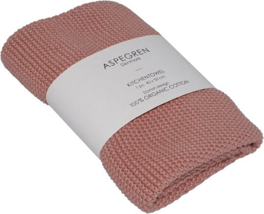 - Solid kjøkkenhåndkle 40x50 cm coral