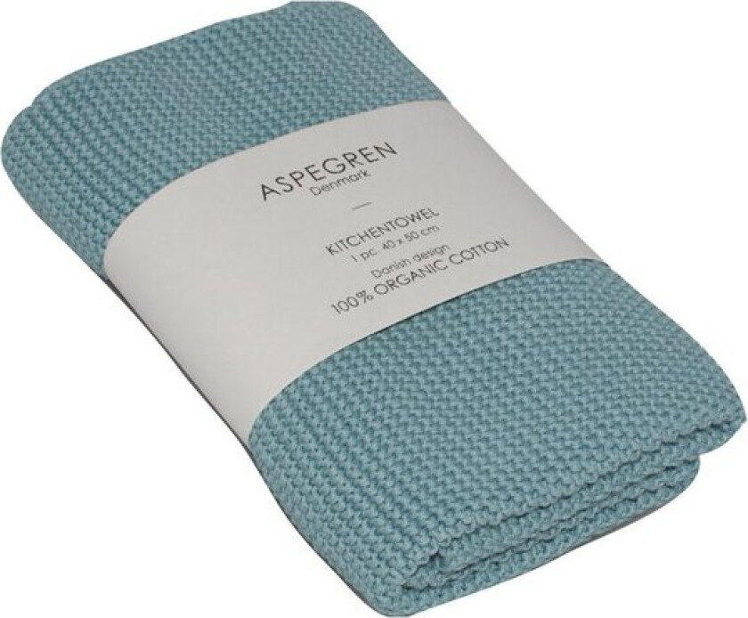 - Solid kjøkkenhåndkle 40x50 cm blue haze