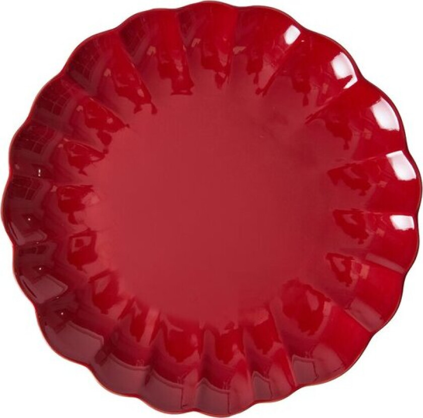 - Lotus tallerken 27 cm rød
