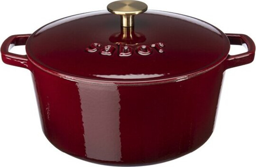 - Støpejernsgryte 4,4L zinfandel/brass