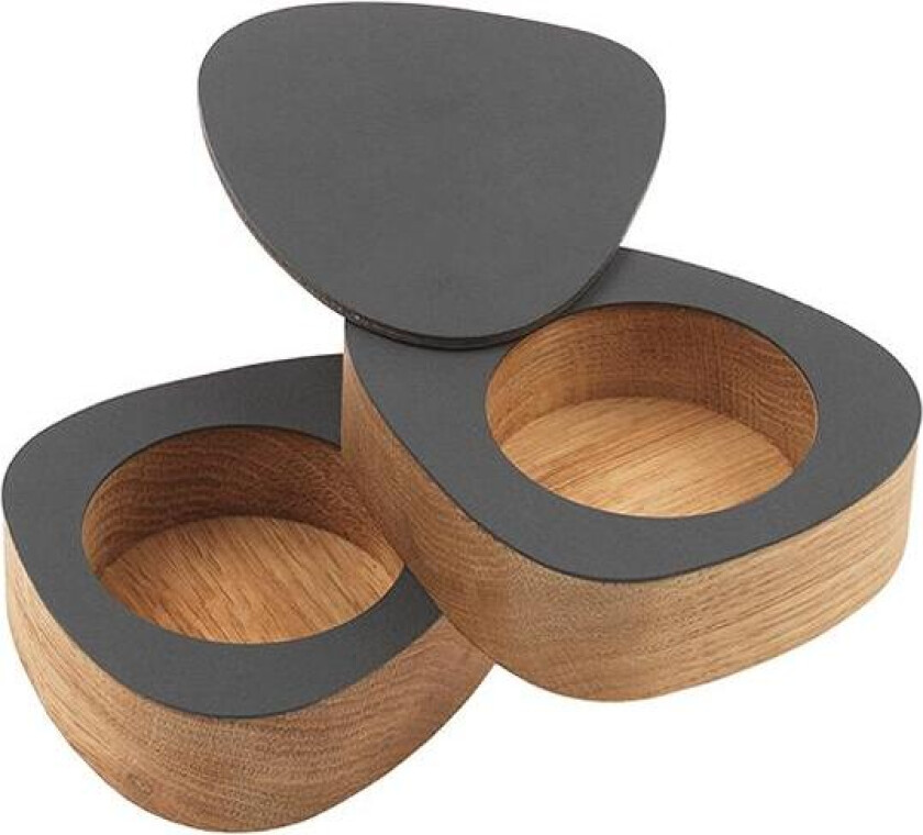 - Curve Nupo salt og pepper sett 8x10 cm antrasitt