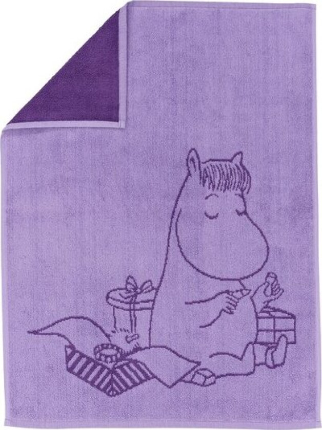 - Mummi håndkle 50x70 cm Snorkfrøken lilla