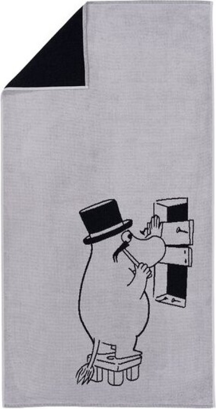 Bilde av - Mummi badehåndkle 70x140 cm Mummipappa grå