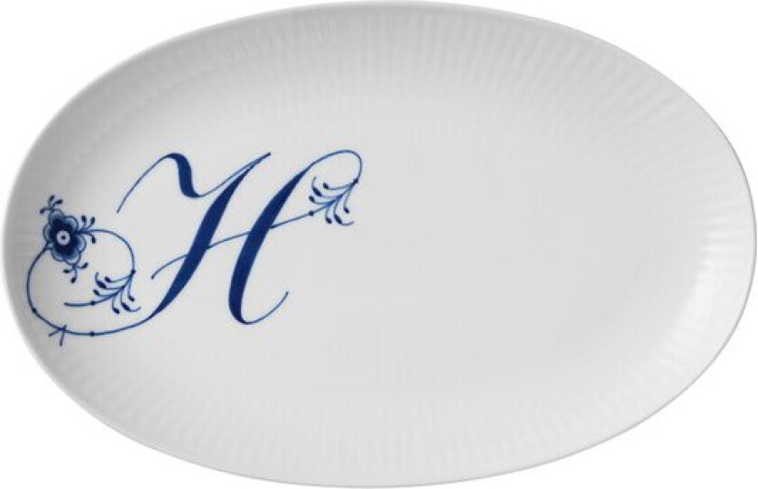 - Alfabet tallerken oval H 23 cm