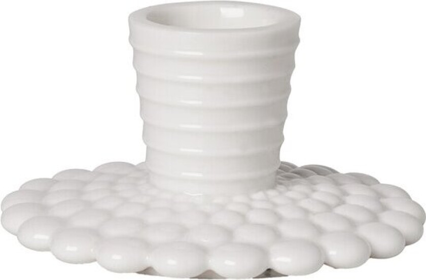 - Pipanella lysestake 4,5x8,5 cm bubble lines hvit