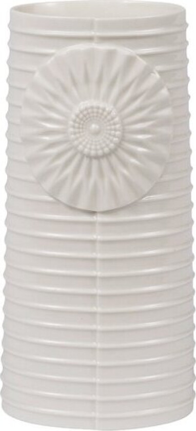 - Pipanella Lines oval vase 18,1x8,5 cm hvit