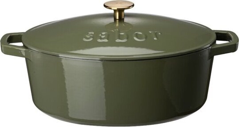 - Støpejernsgryte 5,7 L oliven