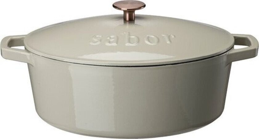 - Støpejernsgryte 5,7 L warm grey