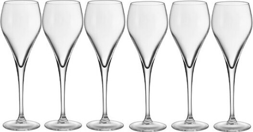 - Bubbles champagneglass 16 cl 6 stk klar
