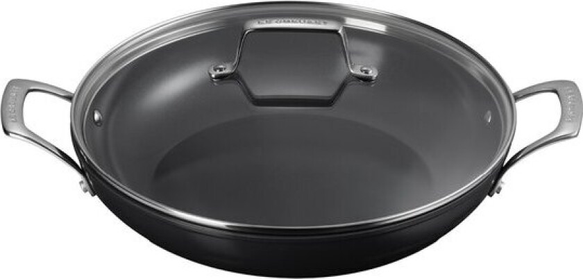 - ENSC traktørpanne med glasslokk 3,7L 30 cm black