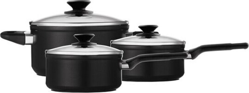 - Black Line grytesett 3 deler svart