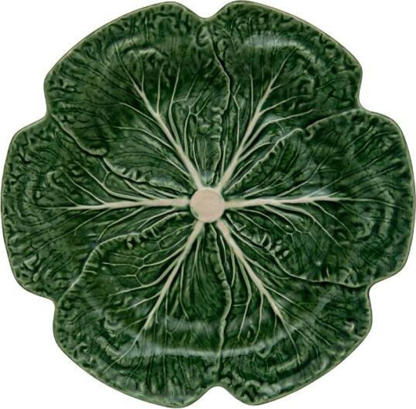 - Cabbage tallerken kålblad 30,5 cm grønn