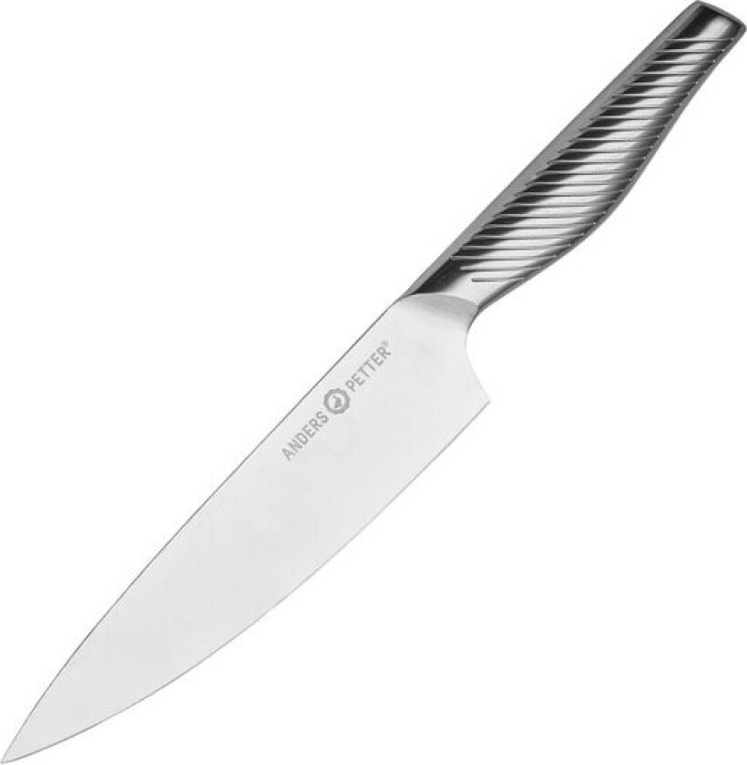 - Kokkekniv 34 cm børstet stål