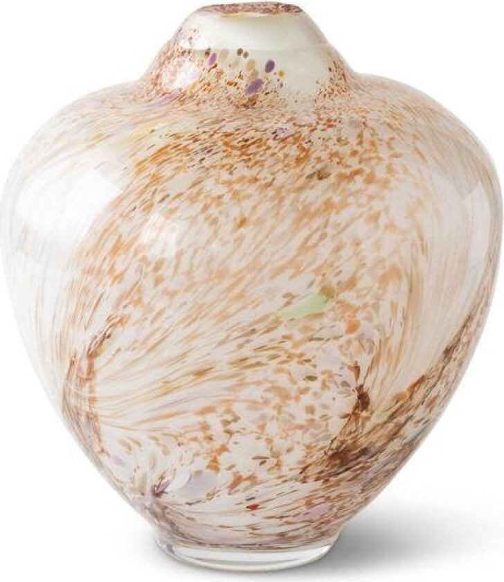 - Unik skulptur kunstglass S 31 cm brun multi