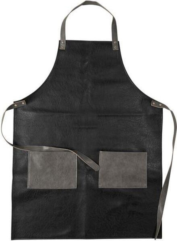 Bilde av - West forkle svart/grå 65x85 cm