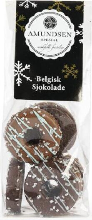 - Gavepose vinter sjokolade fylt m/irish coffee-krem og melkesjokolade