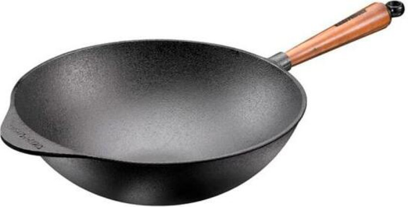 - Wokpanne støpejern 32 cm