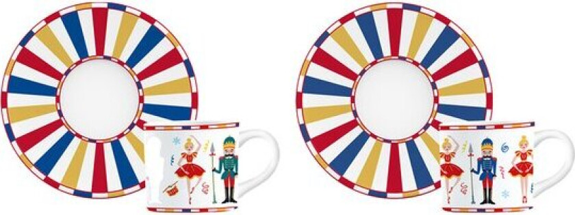 - Moka Express CC 2024 kopp med fat 6 cl 2 stk multi