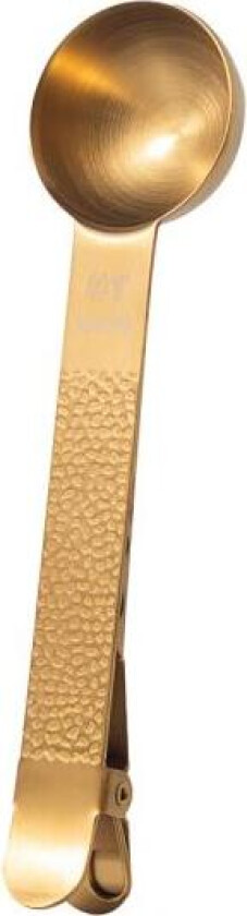 - Frost kaffeskje med klemme messing