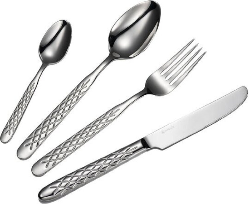 - August bestikksett 16 deler stål