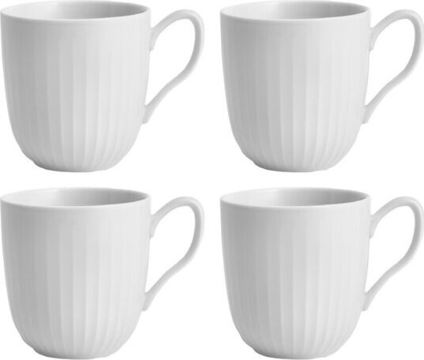 - Hammershøi krus 33 cl 4 stk hvit