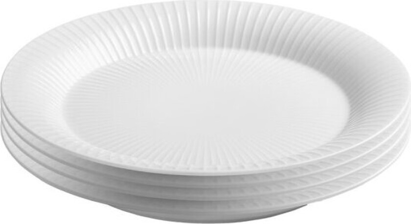 - Hammershøi tallerken 22 cm 4 stk hvit