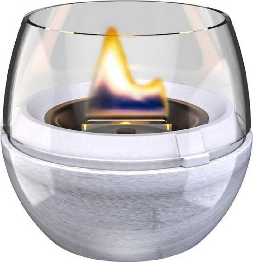 - Tulip bordlampe 14 cm reaktiv glasur blå