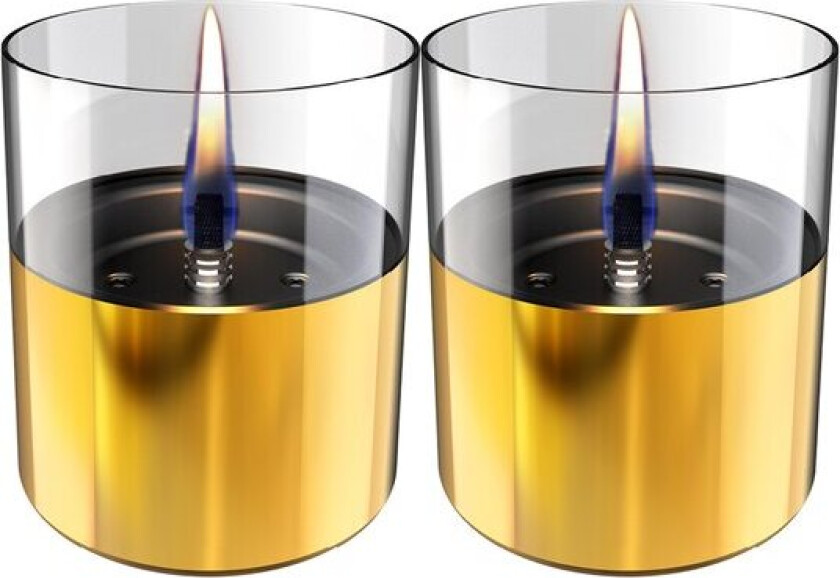 - Lilly bordlampe 10 cm 2 stk gull