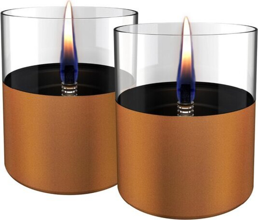 - Lilly bordlampe 10 cm 2 stk kobber