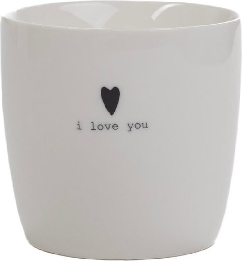- Krus i love you 30 cl hvit