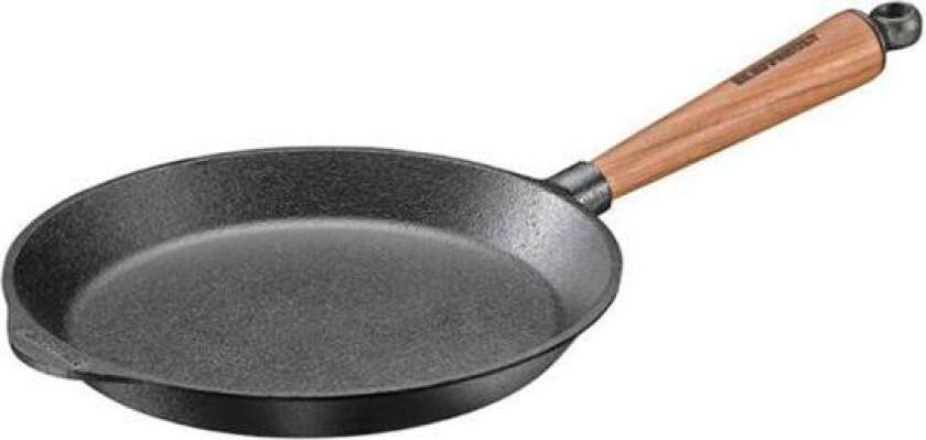 - Stekepanne 24 cm med valnøtt håndtak