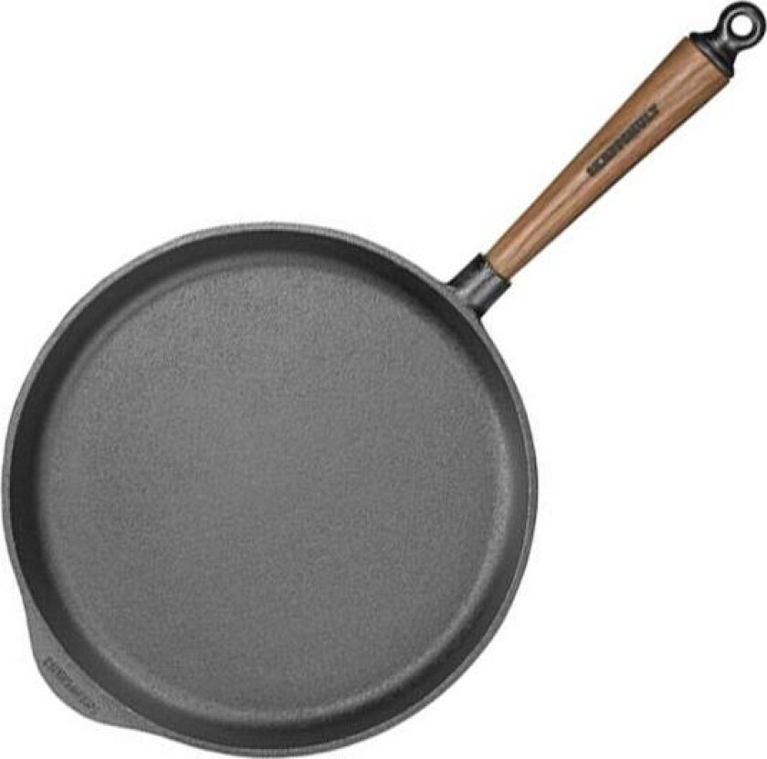 - Traktørpanne 28 cm med valnøtt håndtak